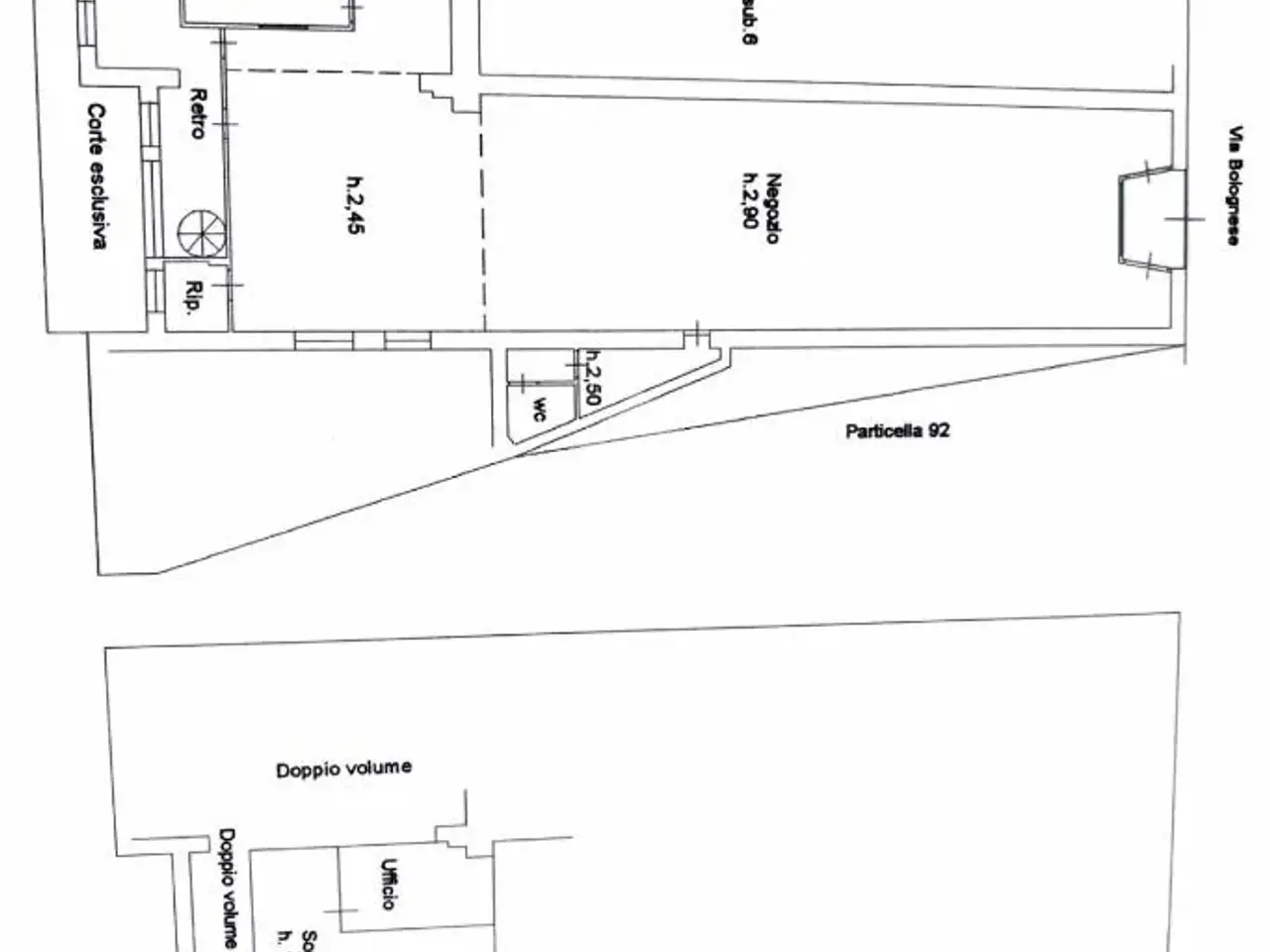 Negozio in Via Bolognese 8, Pistoia, {3} - Planimetria 1