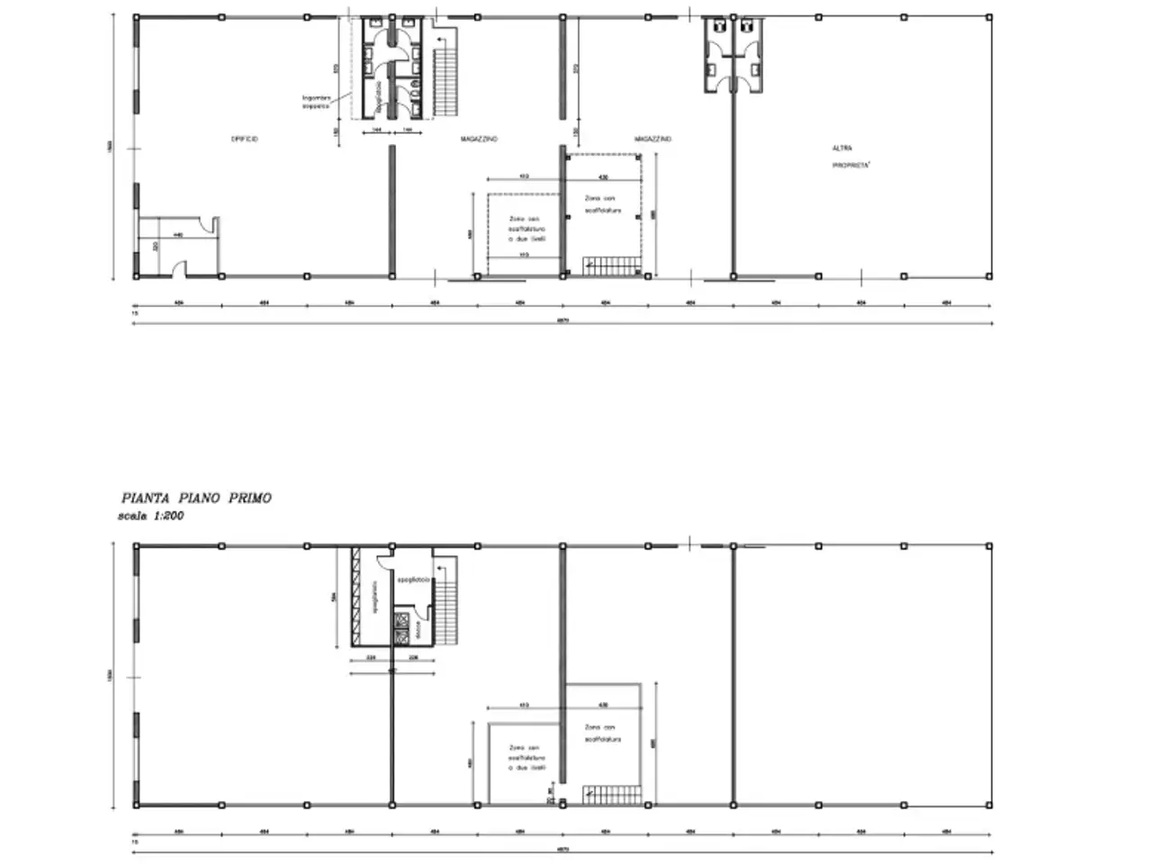 Capannone in Via Cogne, Imola, {3} - Planimetria 1