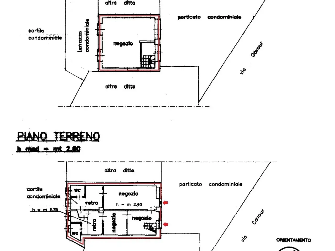 Ufficio in Via Camillo Benso di Cavour 2, Moncalieri, {3} - Planimetria 1