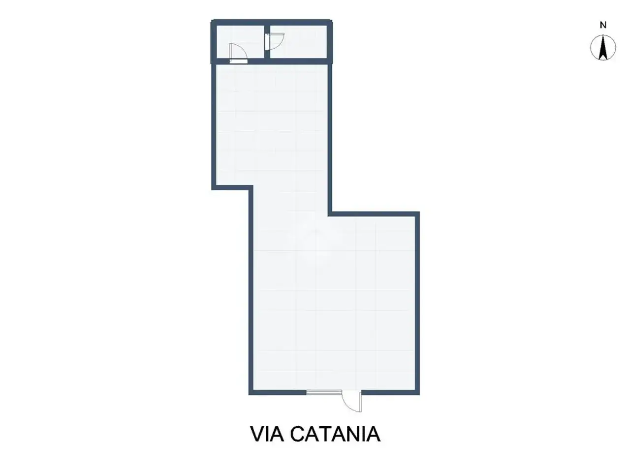Negozio in Via Catania 154, Palermo, {3} - Planimetria 1