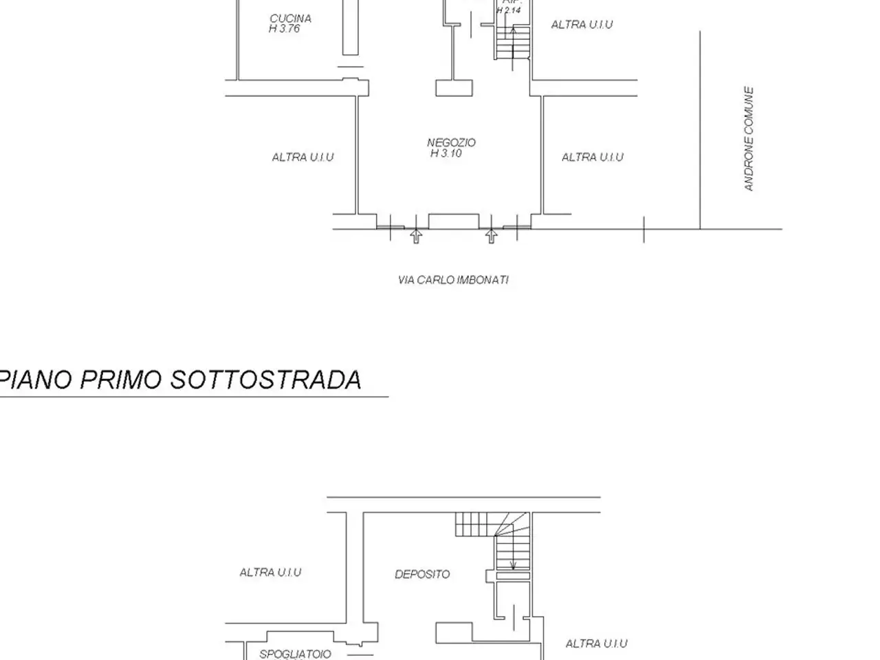 Negozio in Via Carlo Imbonati, Milano, {3} - Planimetria 1