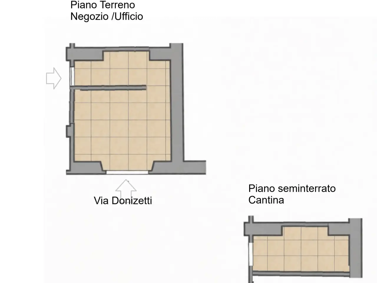 Negozio in Via Gaetano Donizetti, Milano, {3} - Planimetria 1