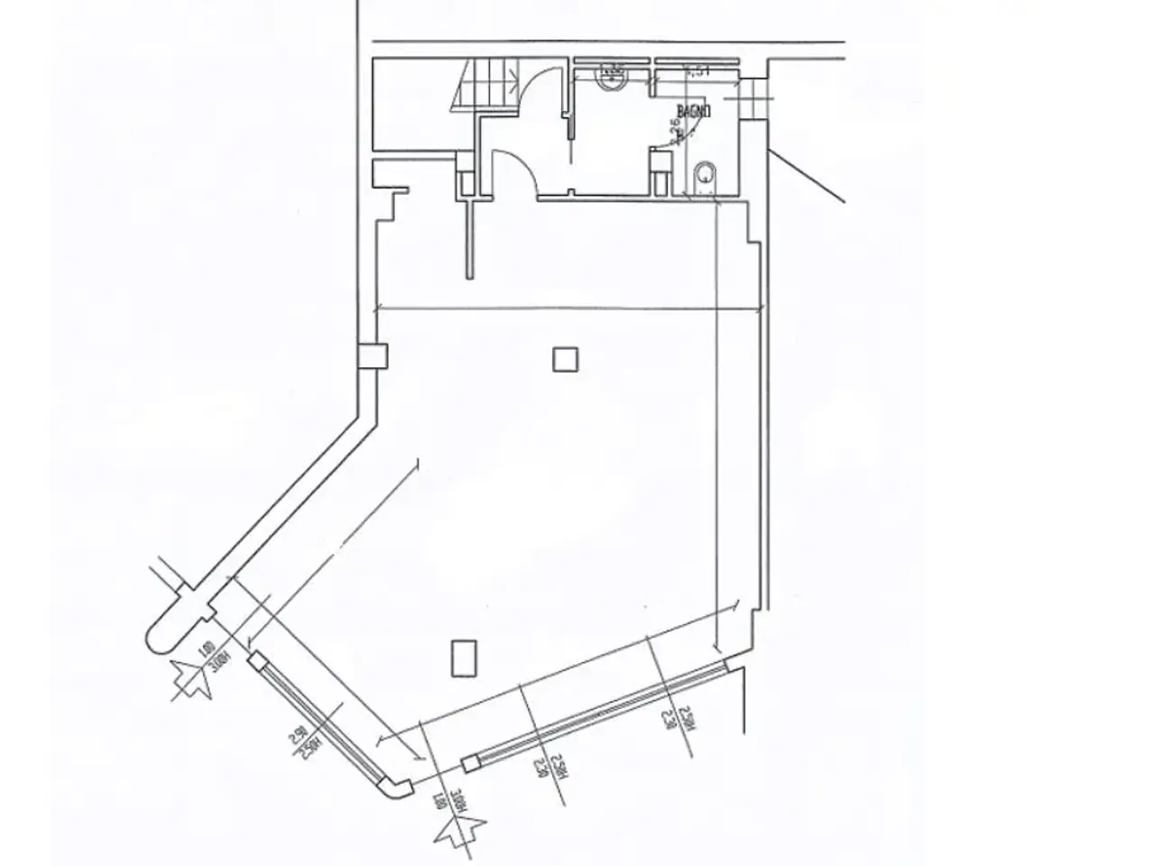 Negozio in Via Dante Alighieri 13, Bulciago, {3} - Planimetria 1