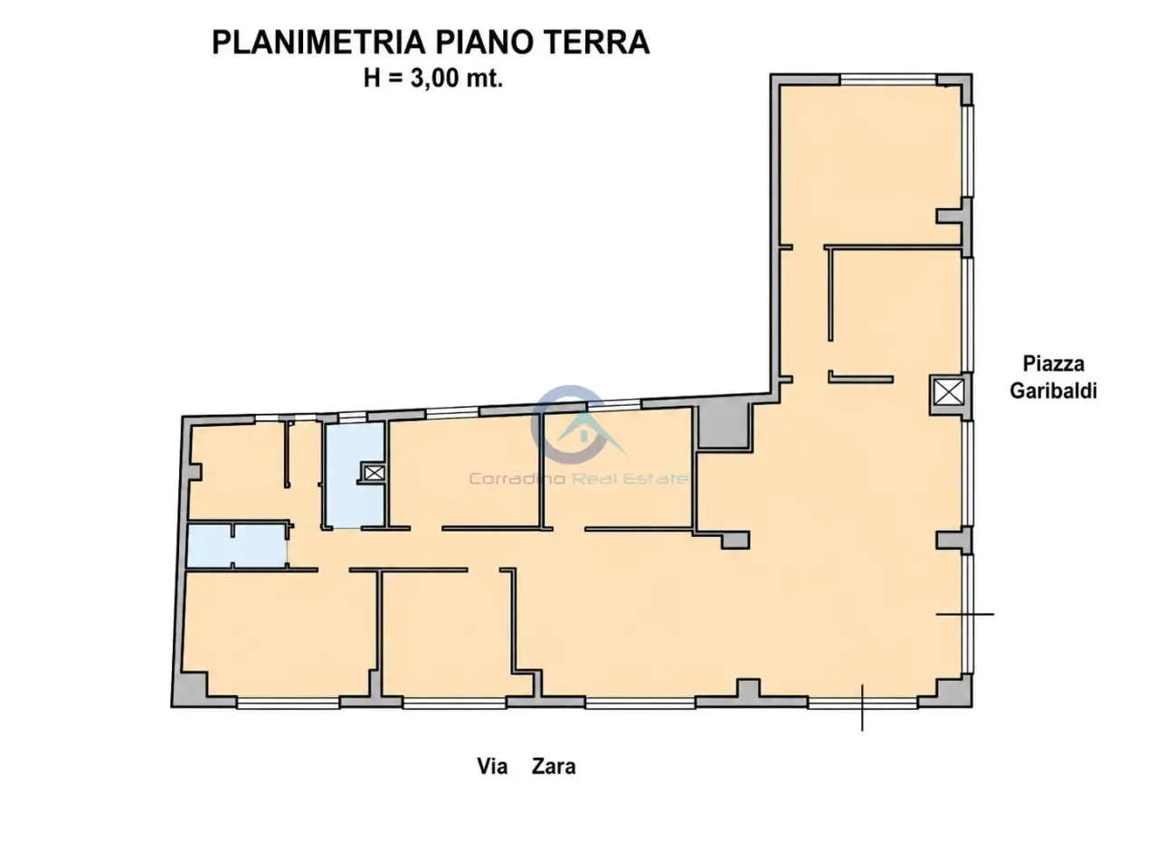 Negozio in Via Nazario Sauro 9, Catanzaro, {3} - Planimetria 1