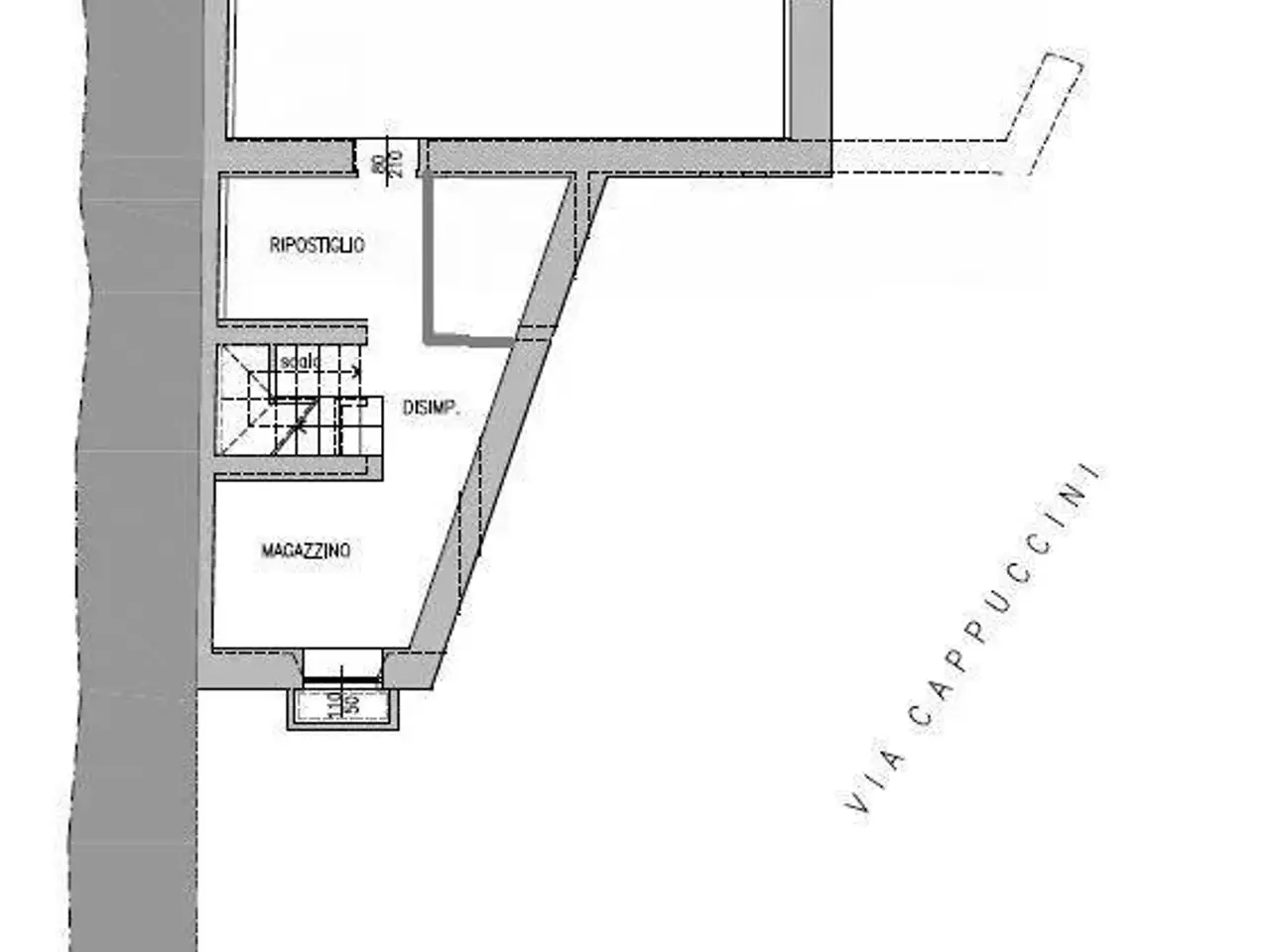 Negozio in Via Borgo Palazzo 35, Bergamo, {3} - Planimetria 1