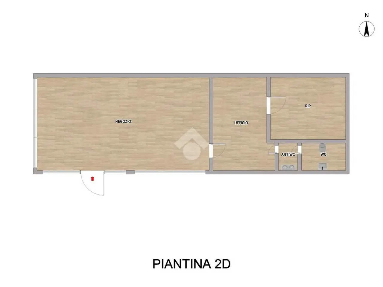 Negozio in Str. per Leno 2, Manerbio, {3} - Planimetria 1