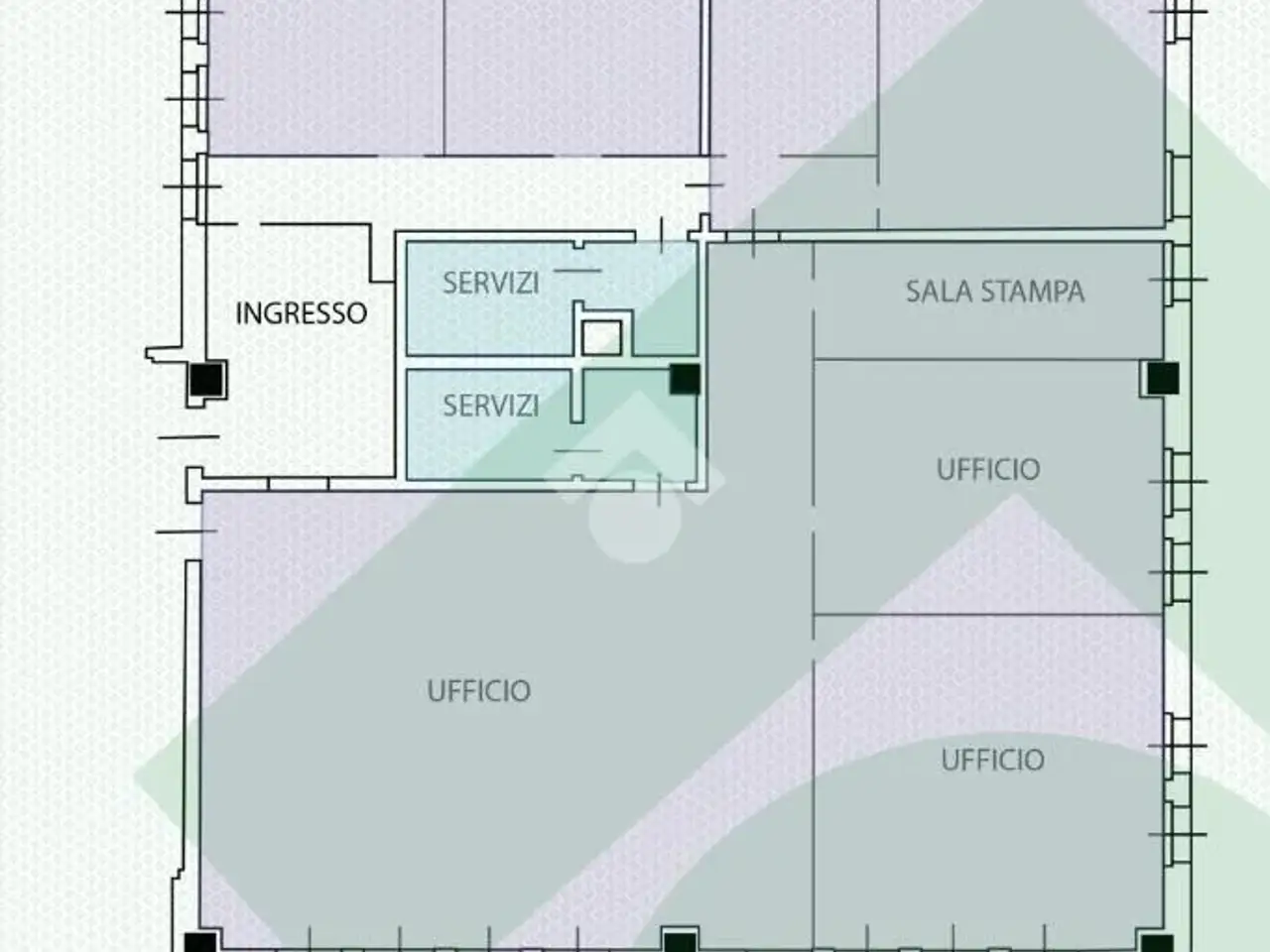 Ufficio in Via Venanzio Buzzi 4, Rho, {3} - Planimetria 1