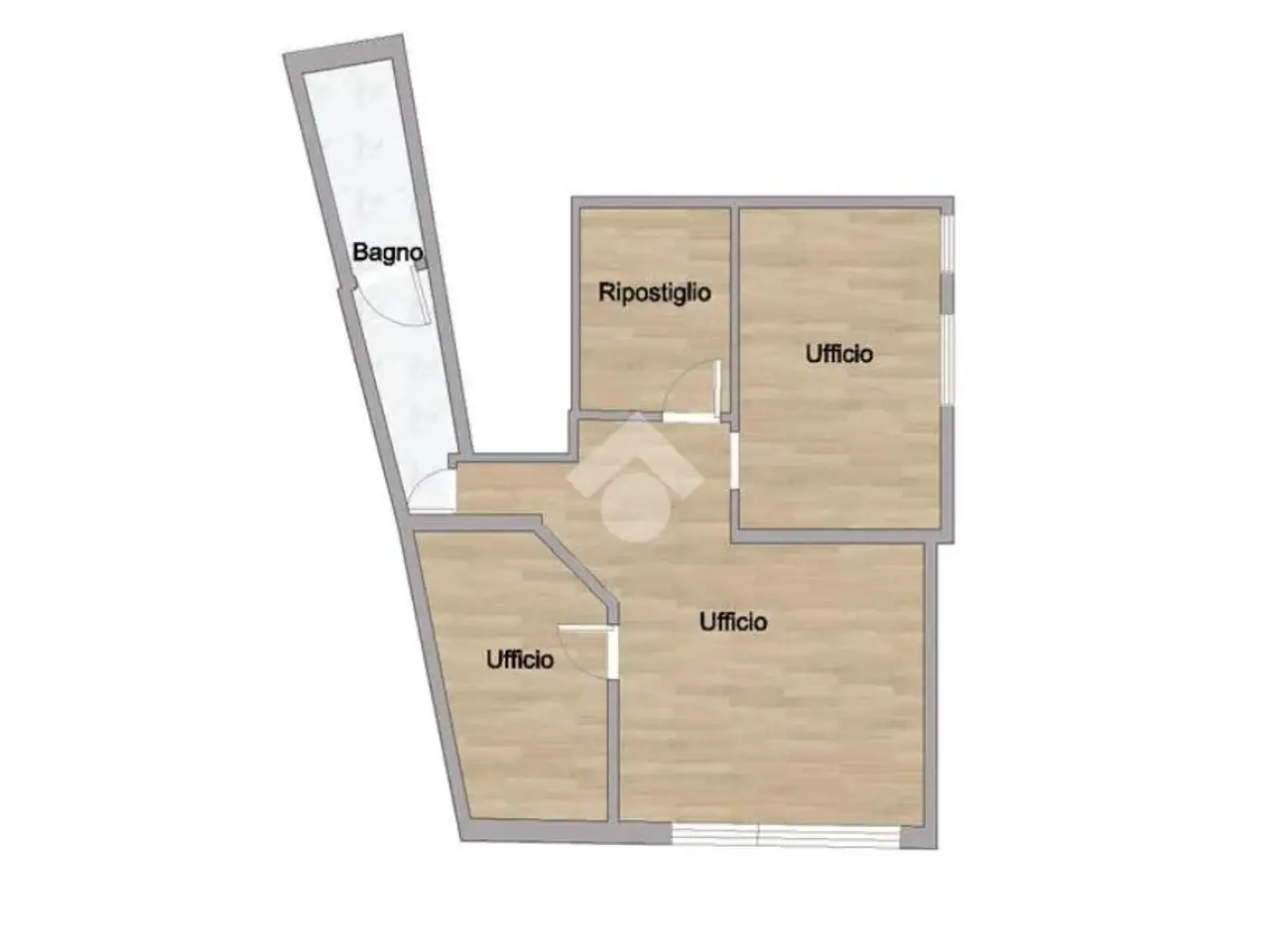 Ufficio in Via Palestro 11, Padova, {3} - Planimetria 1