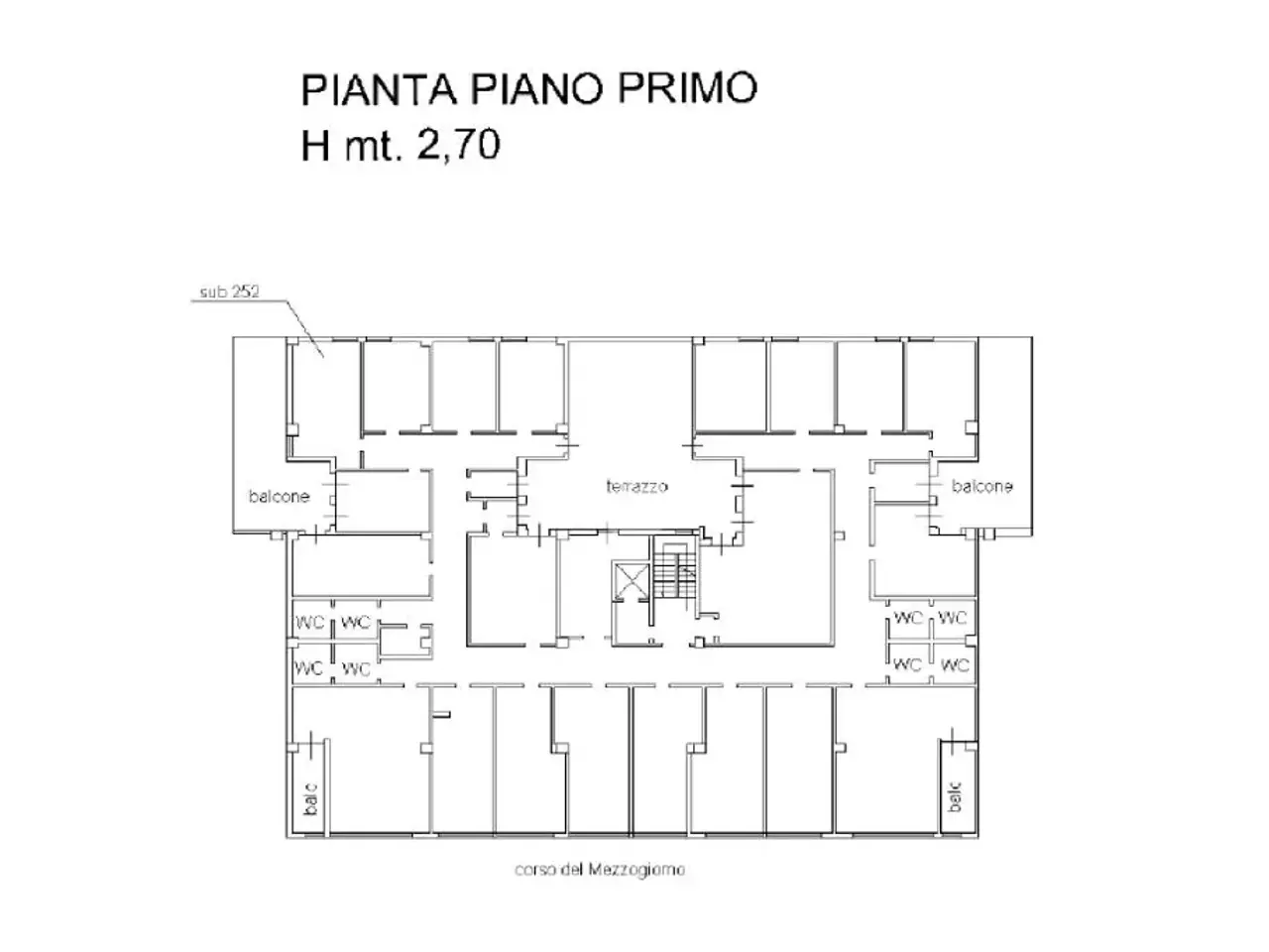 Ufficio in Corso del Mezzogiorno 72, Foggia, {3} - Planimetria 1