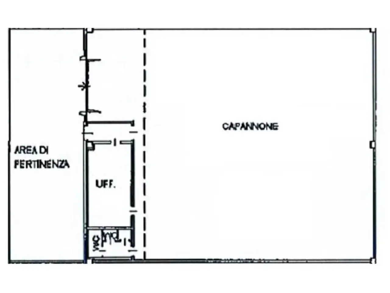 Capannone in Via P. Stucchi 78, Cornate D'Adda, {3} - Planimetria 1