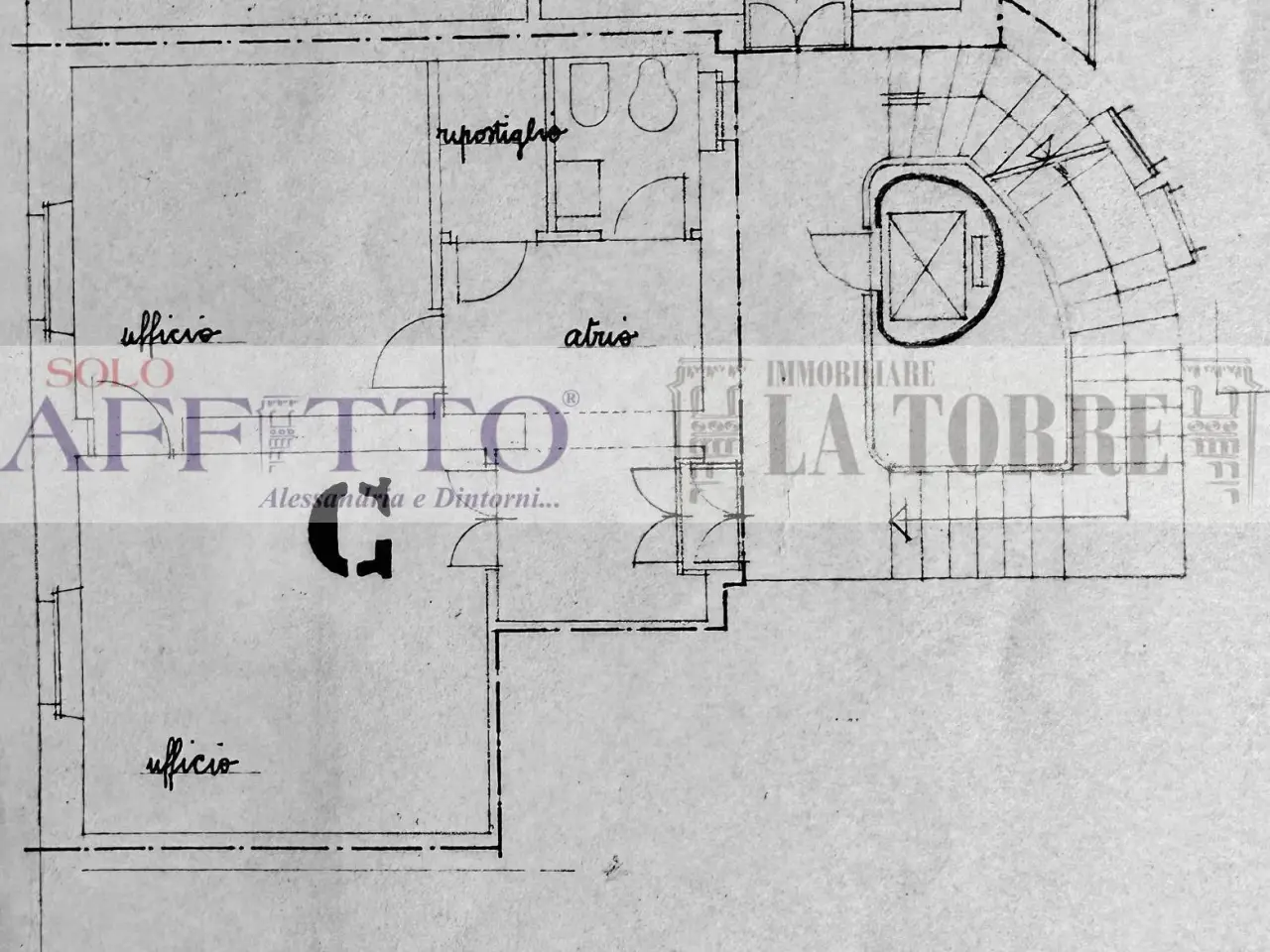 Ufficio in Via Trotti, Alessandria, {3} - Planimetria 1