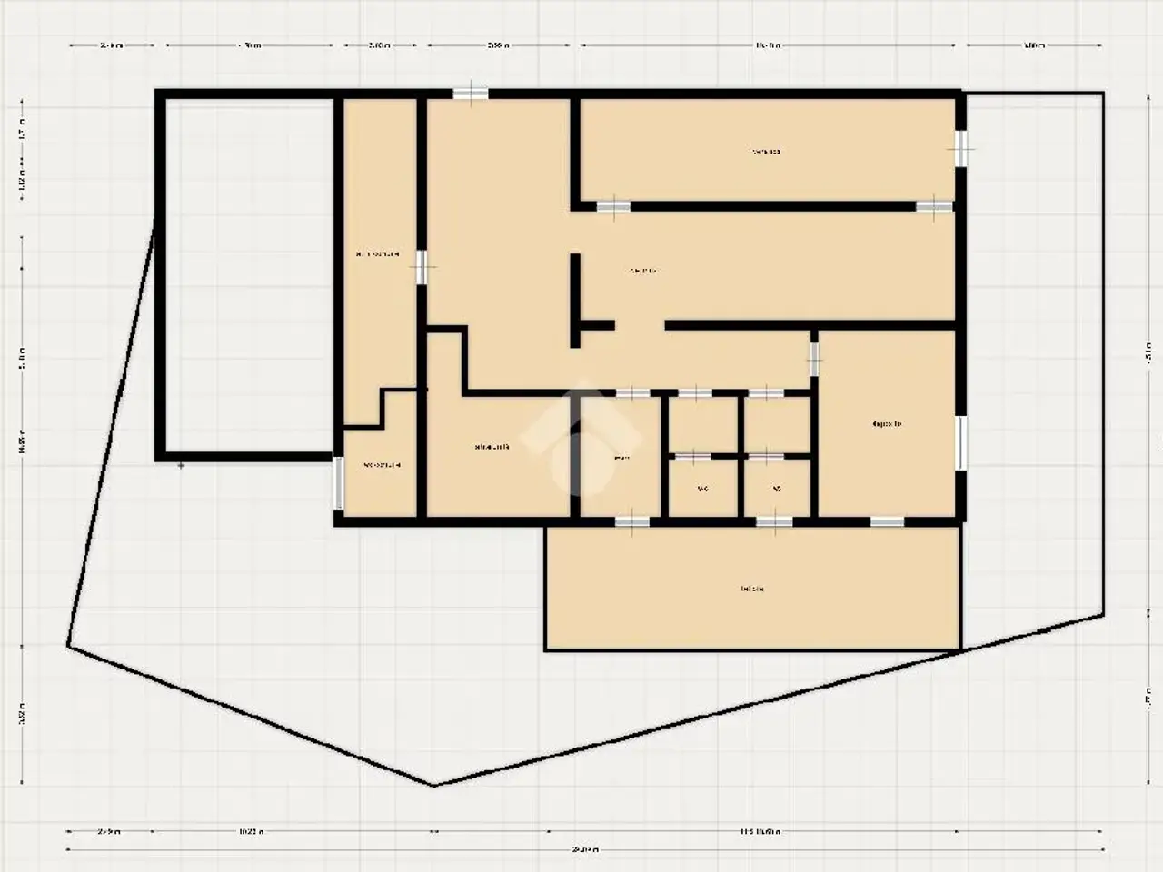 Albergo in Via Giuseppe Zanardelli 44, Darfo Boario Terme, {3} - Planimetria 1