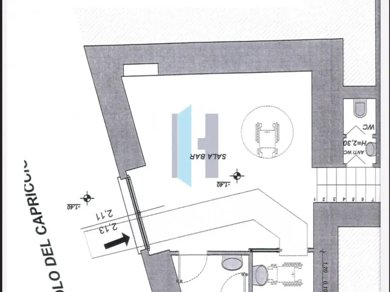 Negozio in Piazza del Mercato 11, Brescia, {3} - Planimetria 1