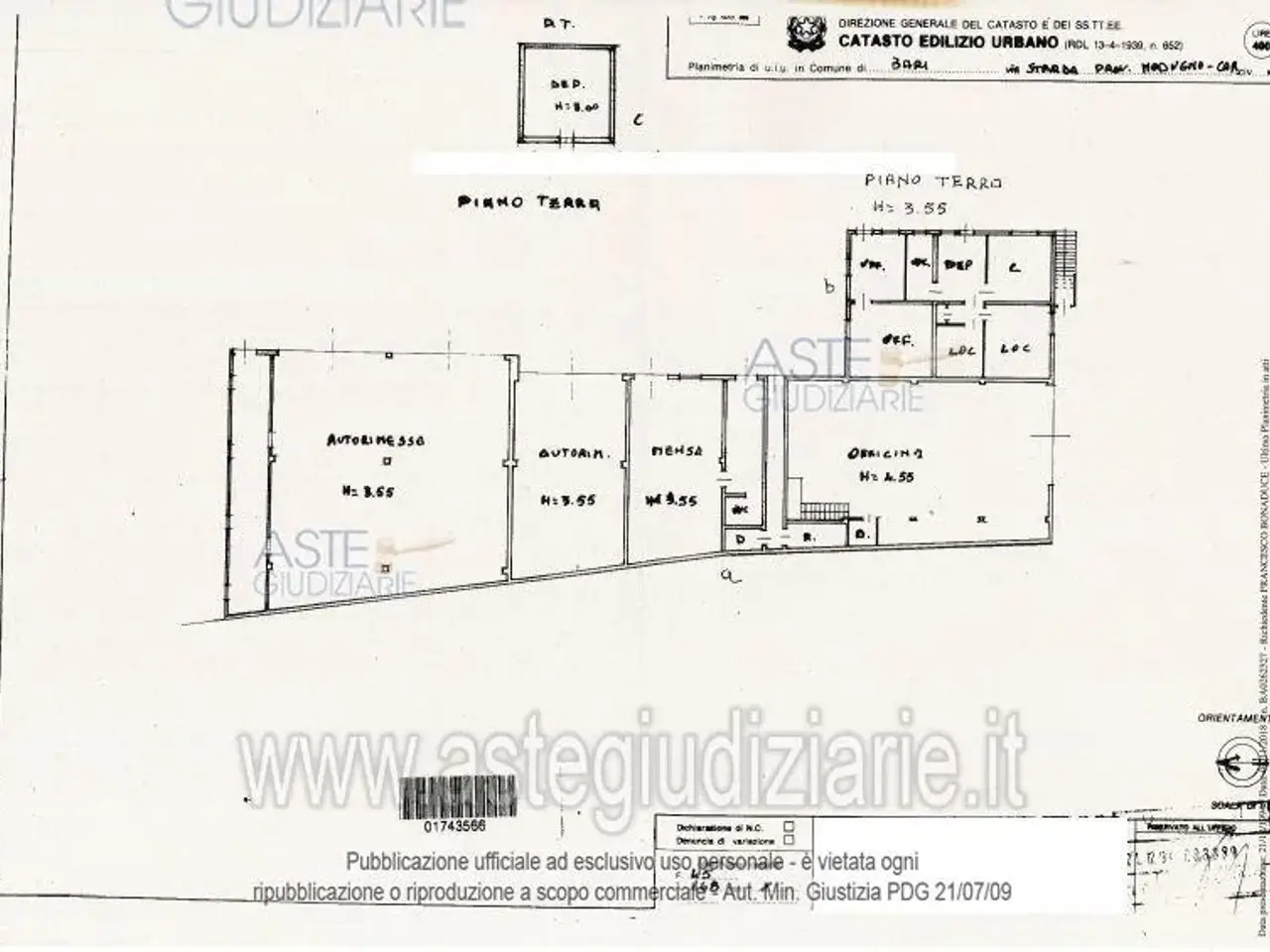 Deposito in Str. Madonna della Grotta, Bari Ba, Italia, Modugno, {3} - Planimetria 1