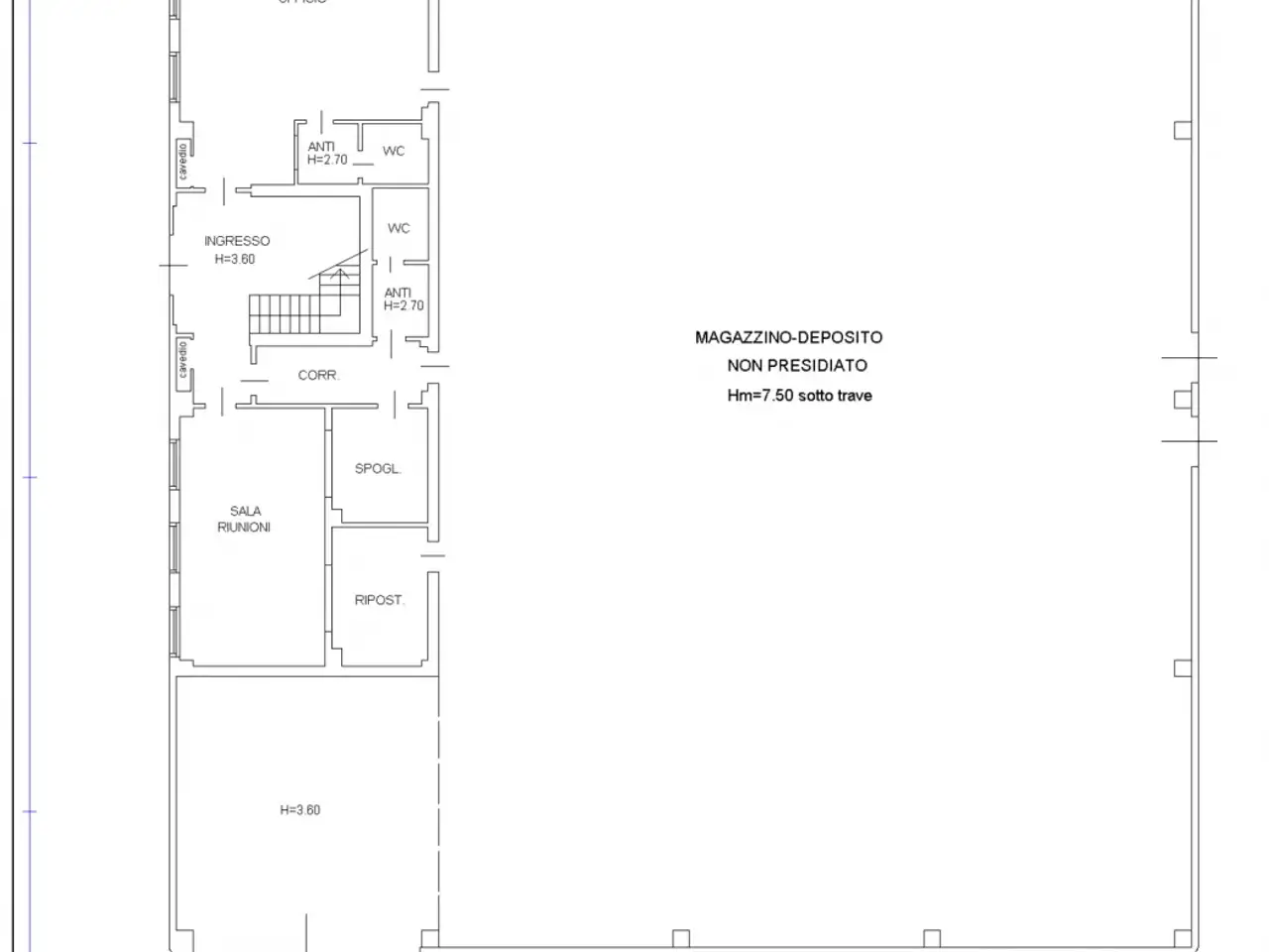 Ufficio in Via Magellano 1, Saccolongo, {3} - Planimetria 1