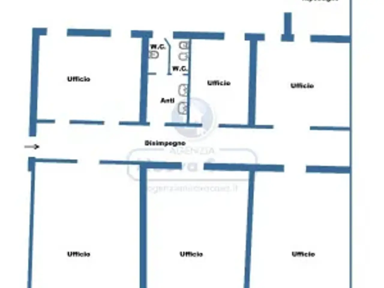 Ufficio in Via Salara 16, Ravenna, {3} - Planimetria 1
