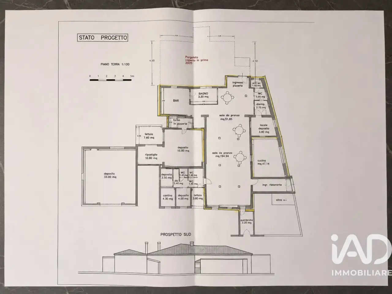 Negozio in Via Amedeo Modigliani 27, Frassinelle Polesine, {3} - Planimetria 1