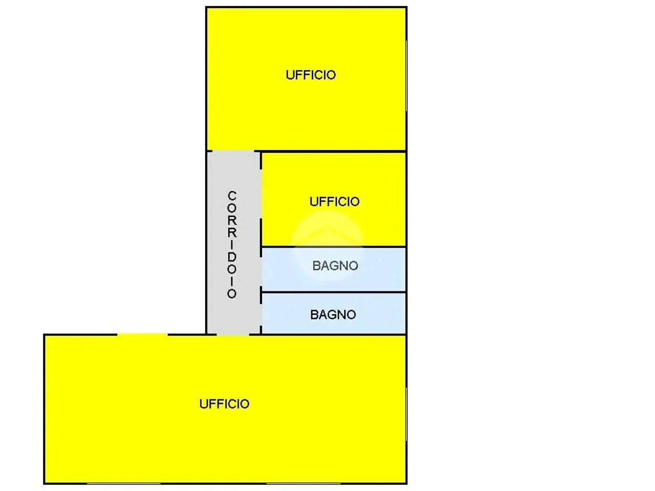 Ufficio in Piazza Nazionale 46, Napoli, {3} - Planimetria 1