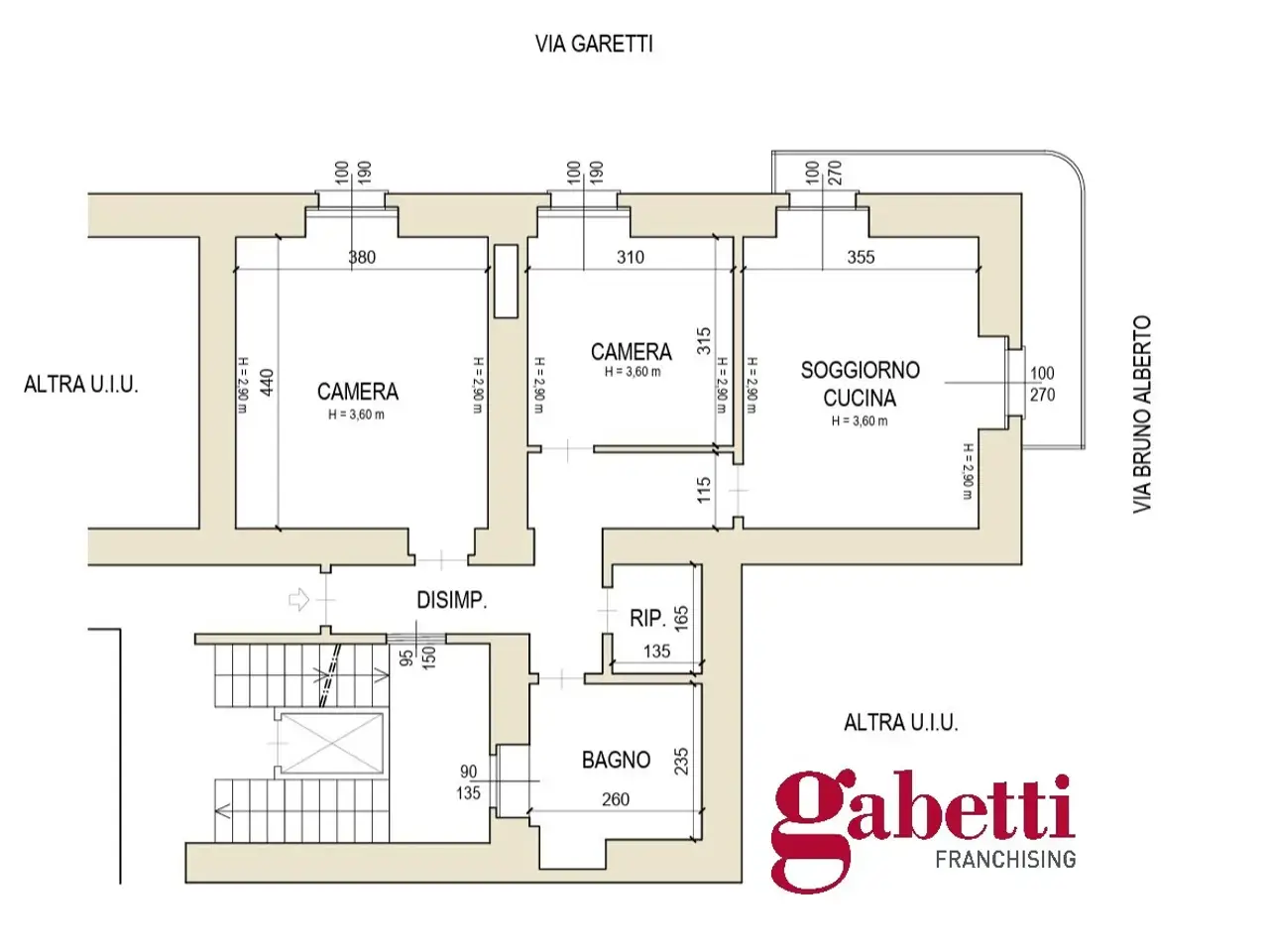 Ufficio in Via Garetti 2, Asti, {3} - Planimetria 1