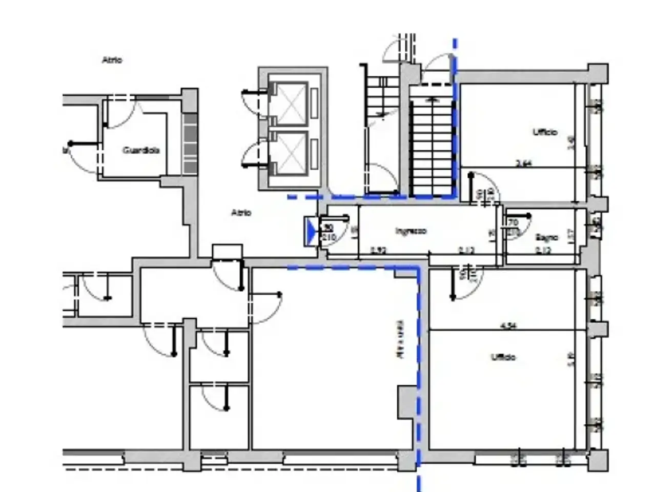 Ufficio in Via Angelo Carlo Fumagalli 7, Milano, {3} - Planimetria 1