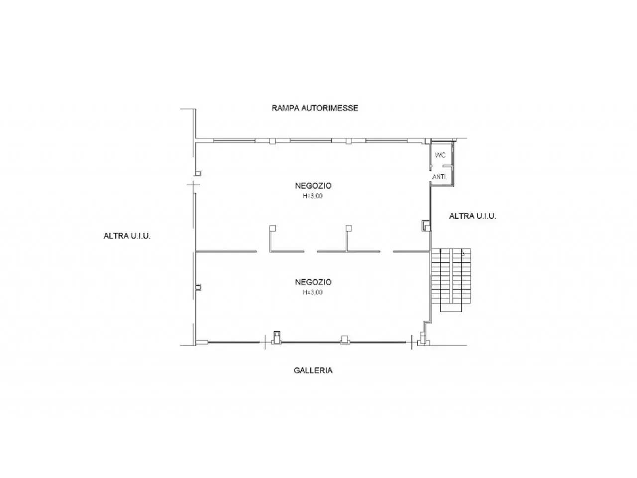 Negozio in Via Ernesto Cairoli, 5, 21100 Varese Va, Italia, Varese, {3} - Planimetria 1