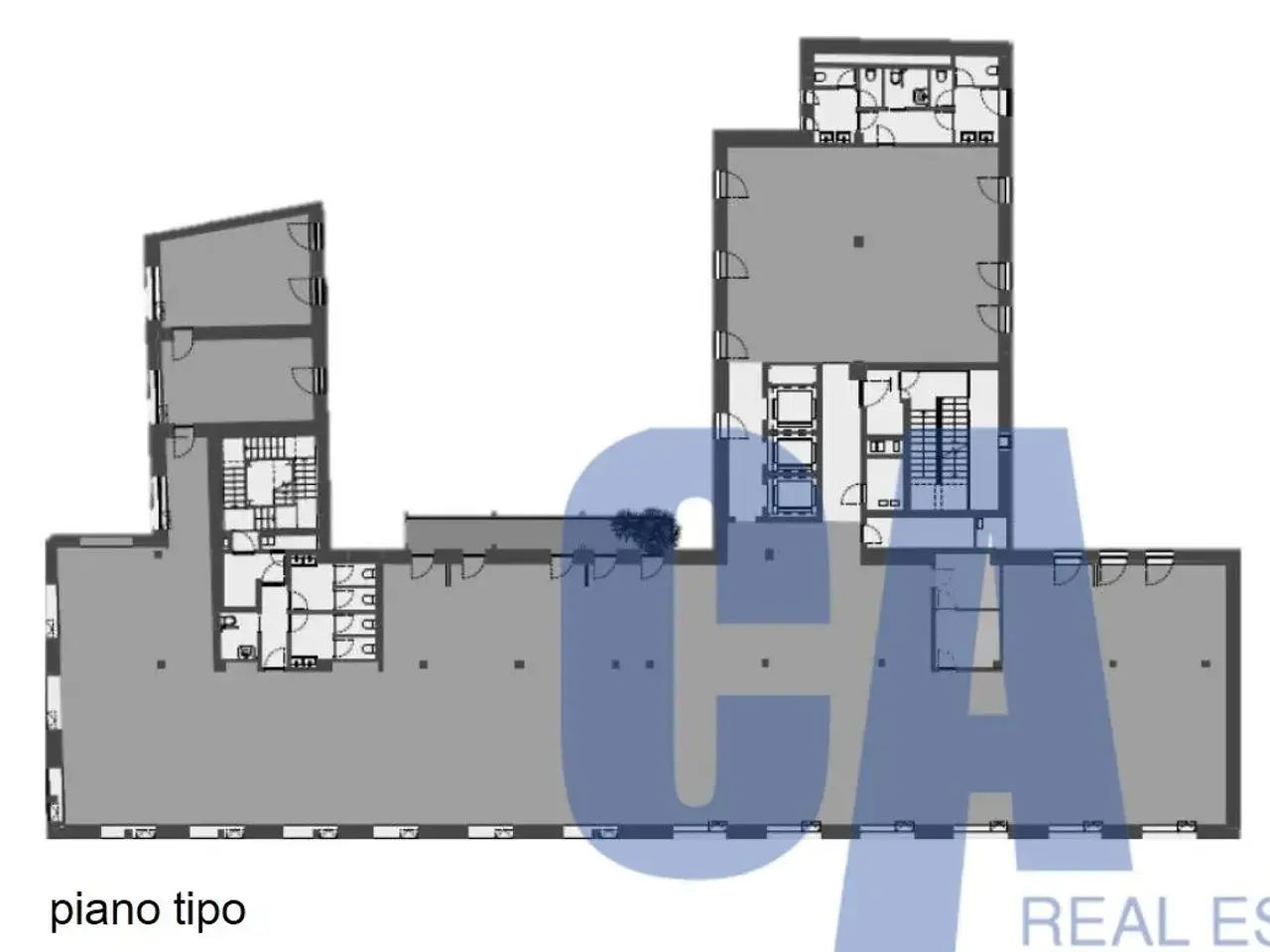 Ufficio in Via Appiani Andrea, Milano, {3} - Planimetria 1