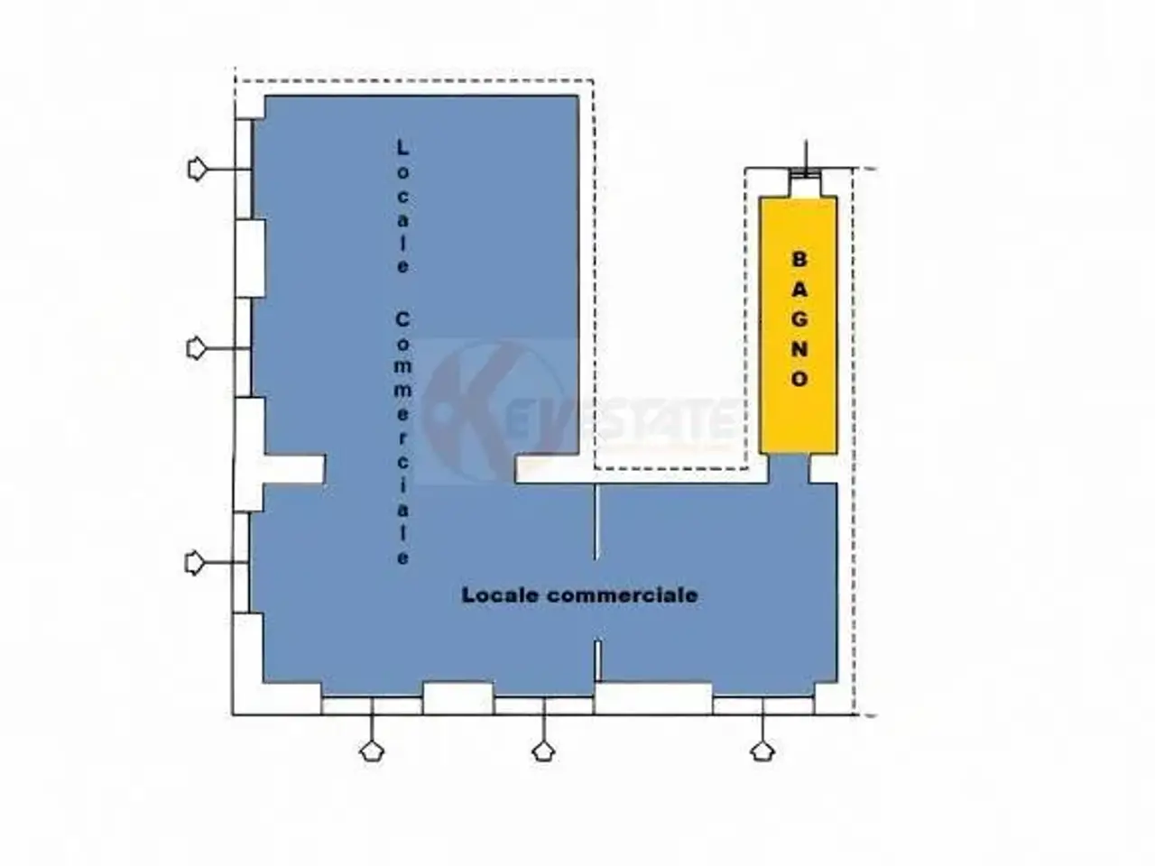 Negozio in Via Torres 71, Sassari, {3} - Planimetria 1