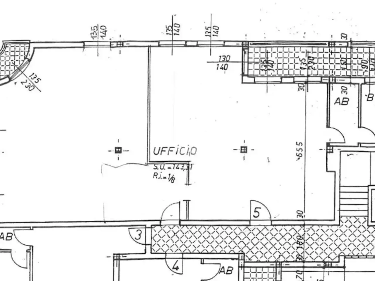Ufficio in Via Bologna 4, Guastalla, {3} - Planimetria 1