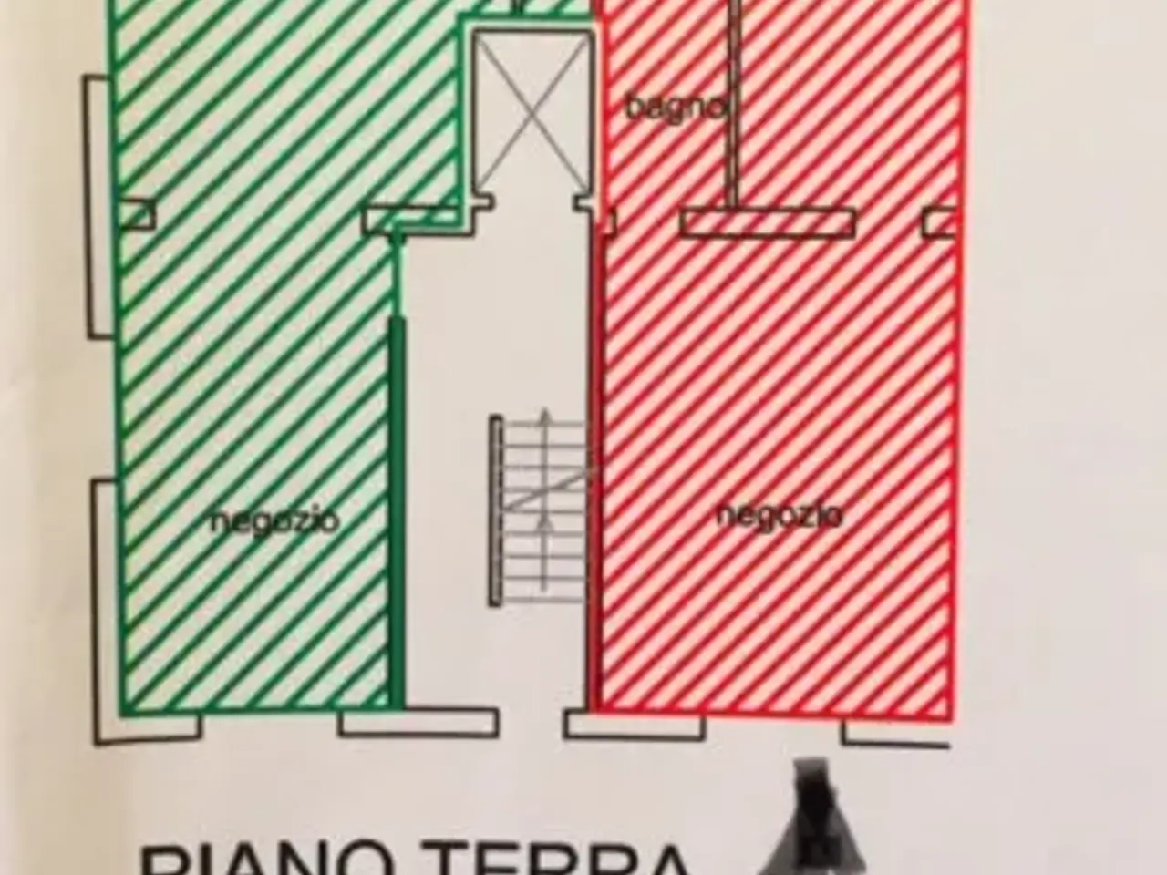 Negozio in Via Felice Cavallotti 61, Montecatini Terme, {3} - Planimetria 1