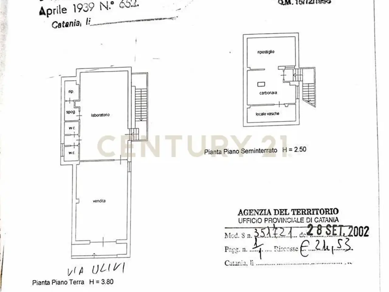 Negozio in Via Ulivi 87, San Gregorio Di Catania, {3} - Planimetria 1
