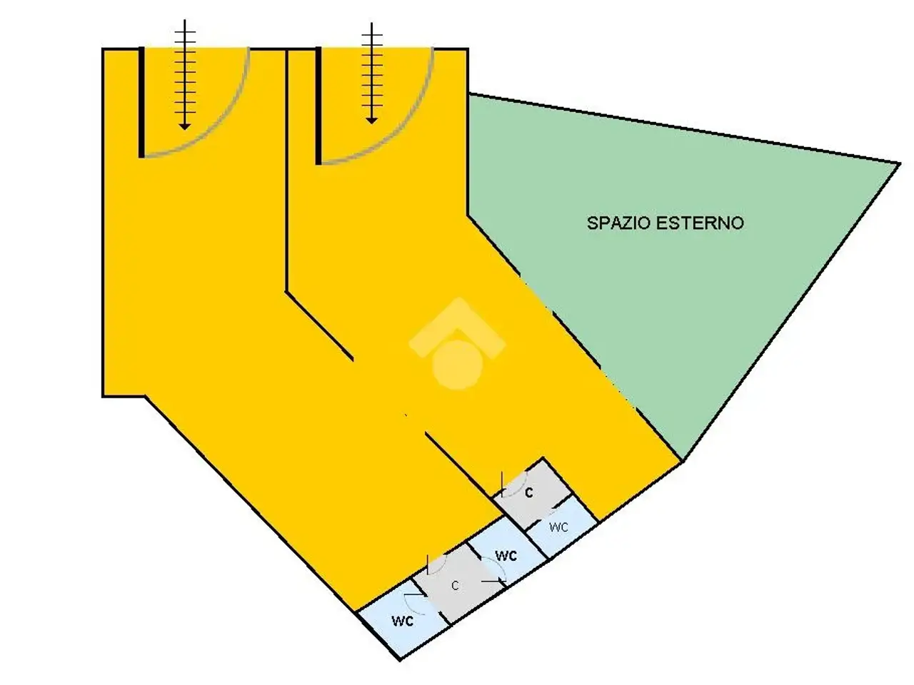 Negozio in Via Pio XII 53, Napoli, {3} - Planimetria 1