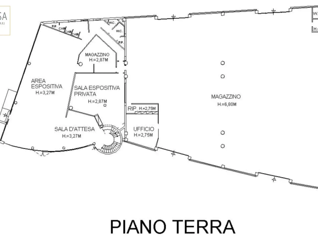Capannone in Via Emilia Ovest , Modena, {3} - Planimetria 1