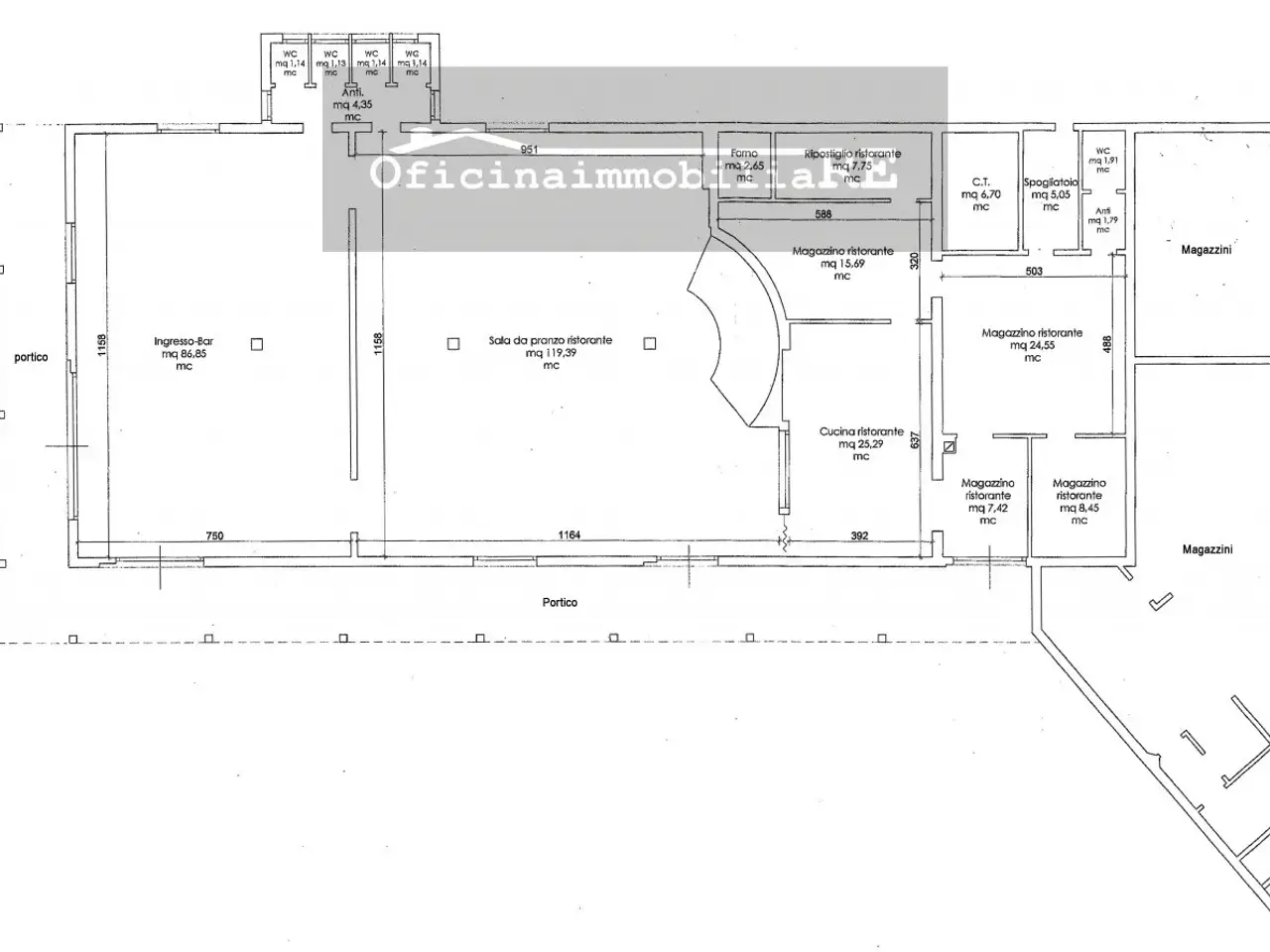 Ristorante in , Campolongo Maggiore, {3} - Planimetria 1