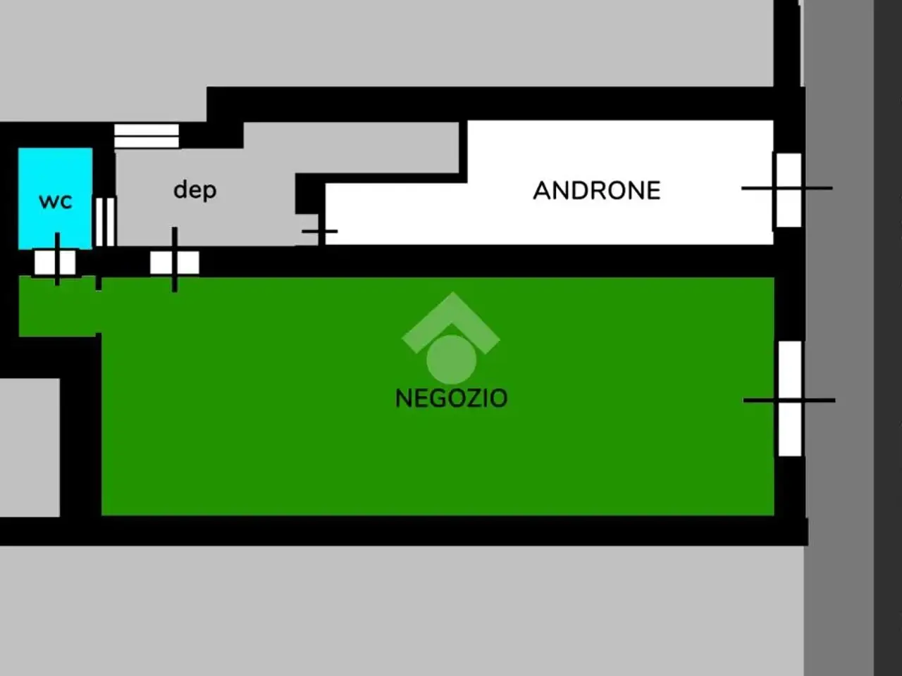 Negozio in Via Paolo Emilio Santorio 5, Caserta, {3} - Planimetria 1