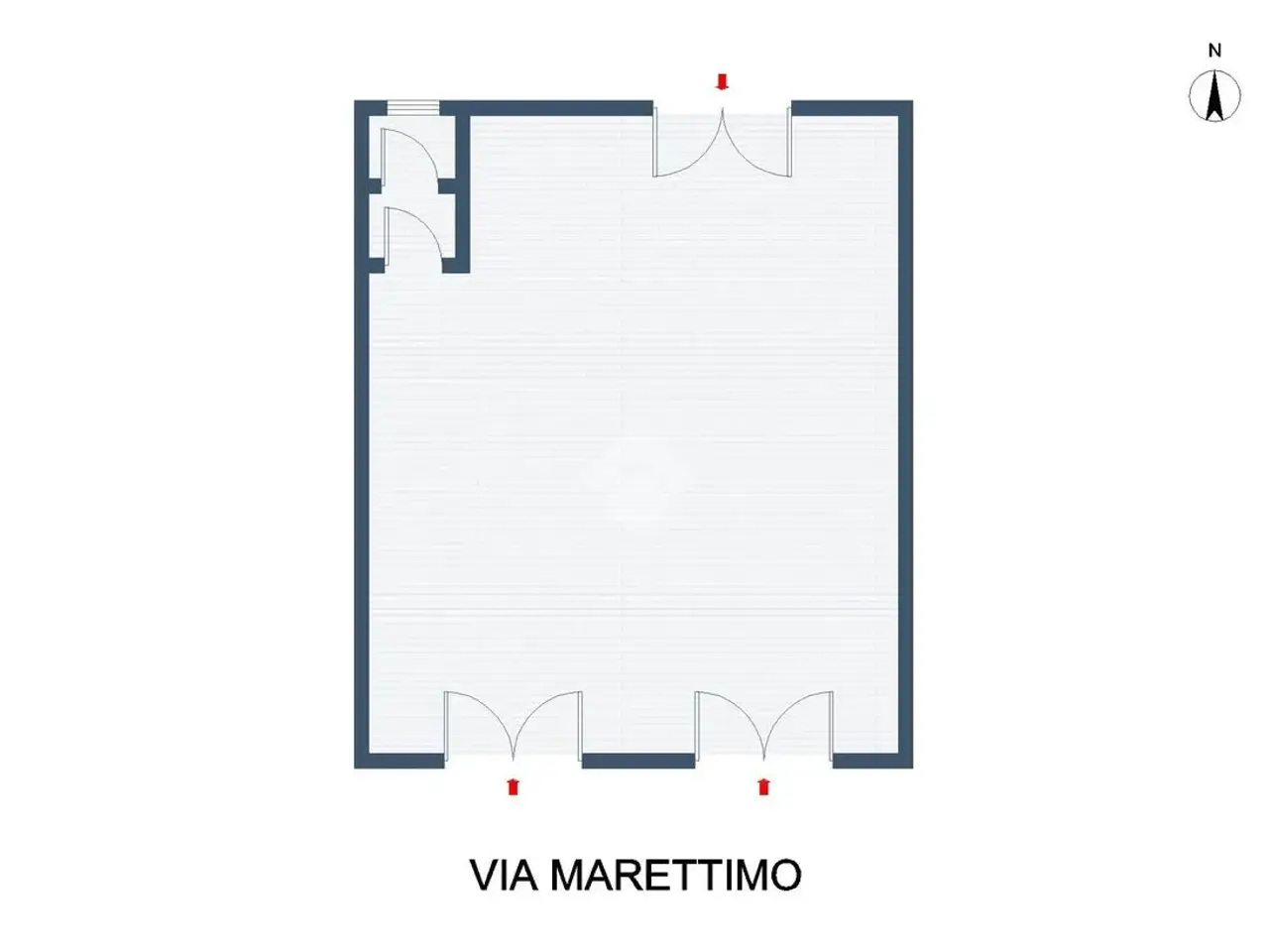 Magazzino in Via Marettimo 9, Palermo, {3} - Planimetria 1
