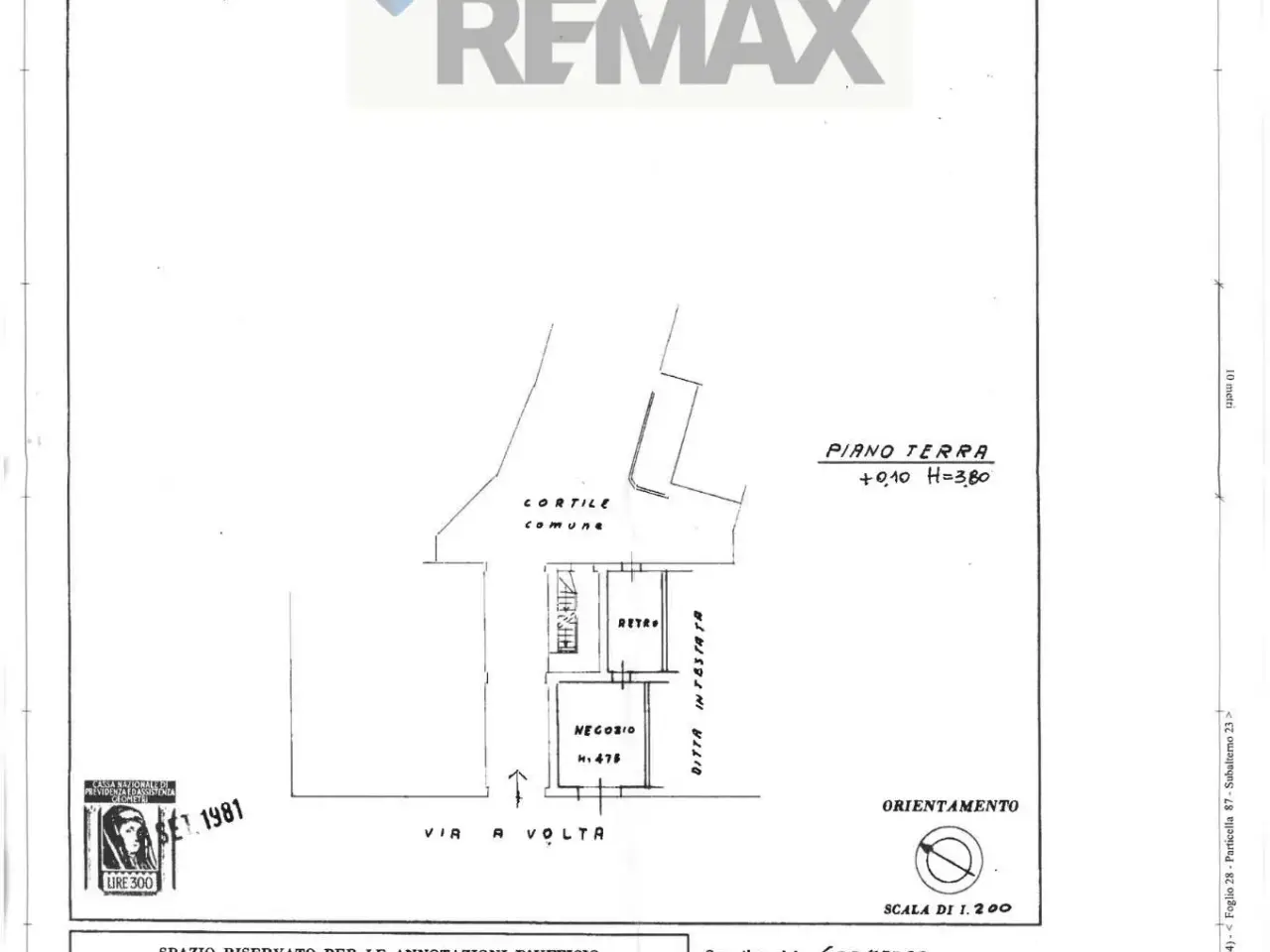 Negozio in Via Volta 42, Monza, {3} - Planimetria 1