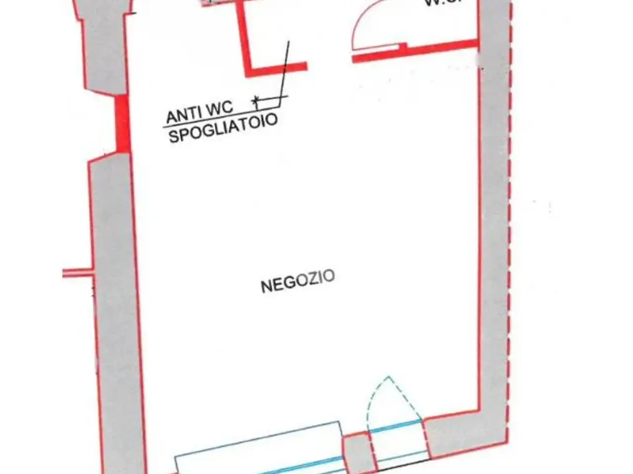Negozio in Via Brescia 34, Ospitaletto, {3} - Planimetria 1