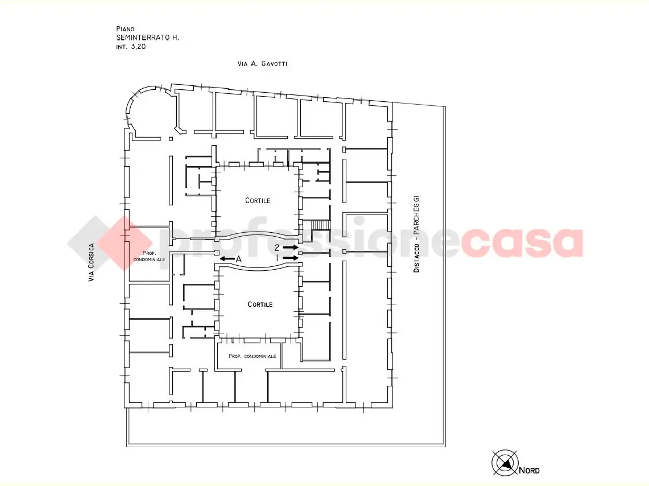 Ufficio in Via Corsica 21, Genova, {3} - Planimetria 1