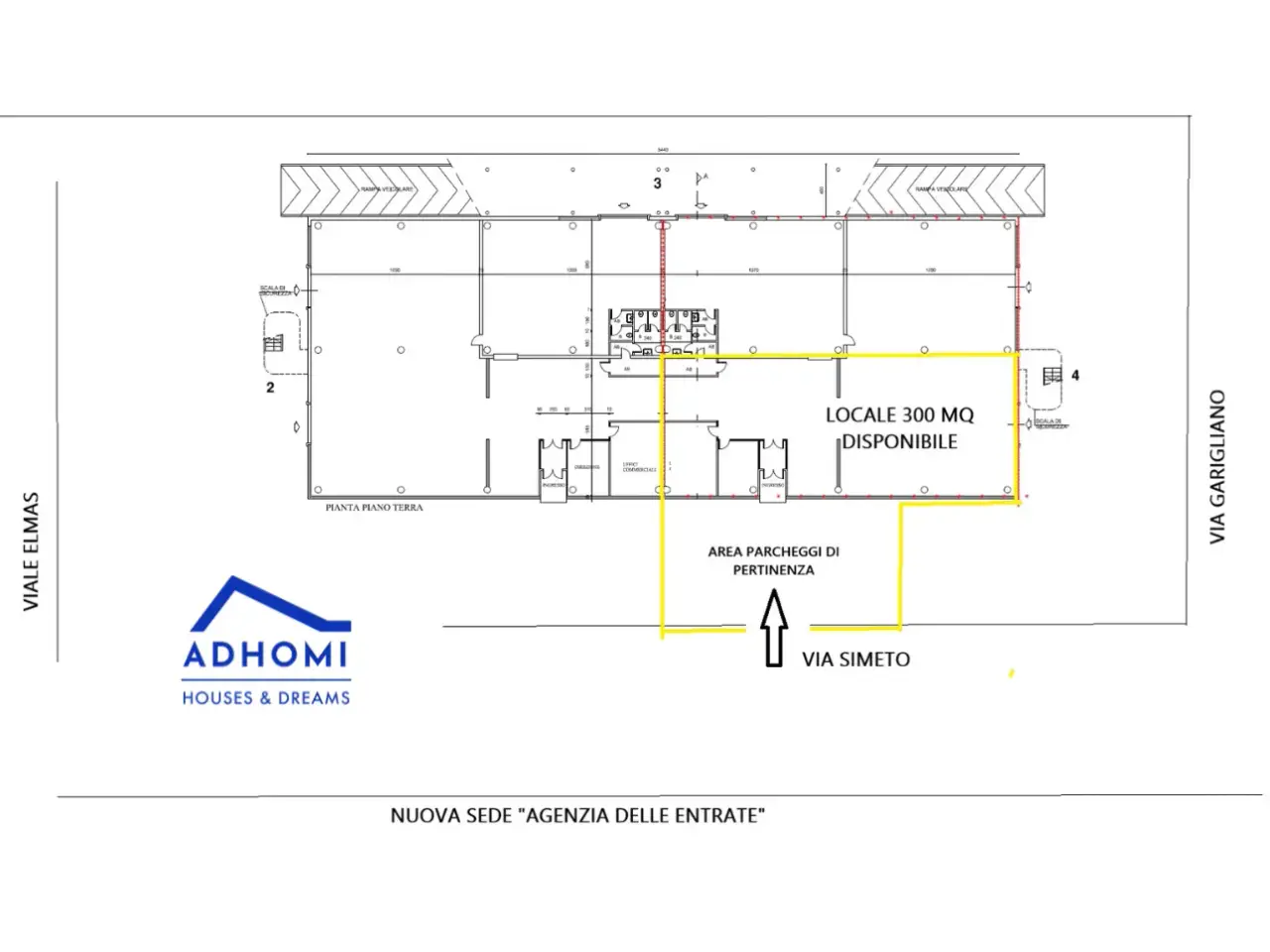 Locale commerciale in Via Simeto, Cagliari, {3} - Planimetria 1