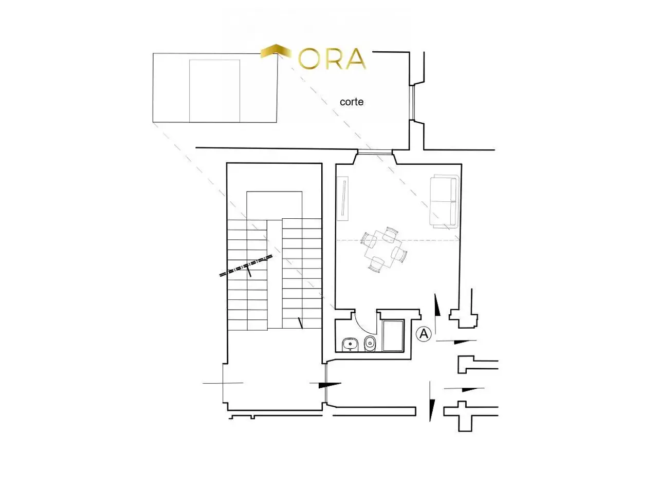 Ufficio in Via Leone X 3, Firenze, {3} - Planimetria 1