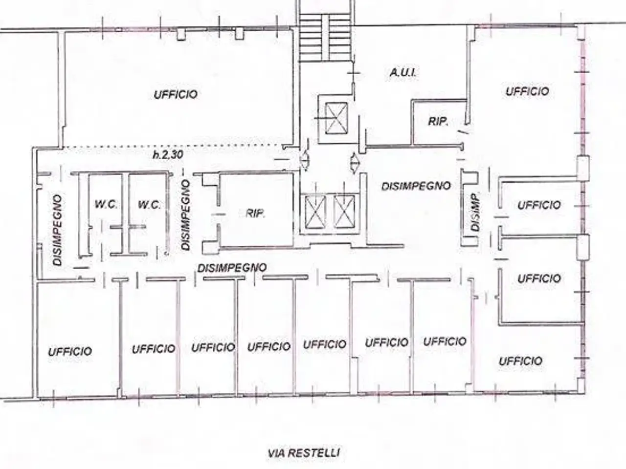Ufficio in Viale Francesco Restelli, Milano, {3} - Planimetria 1