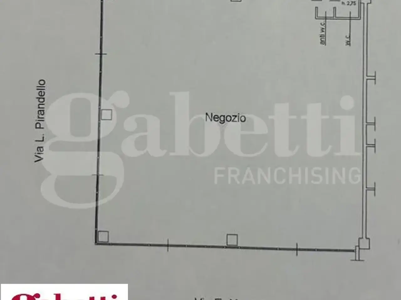Negozio in Via Luigi Pirandello Snc, Aprilia, {3} - Planimetria 1