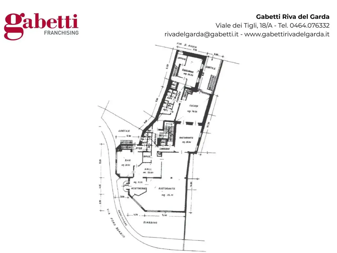 Albergo in Via Foro Boario  5, Arco, {3} - Planimetria 1