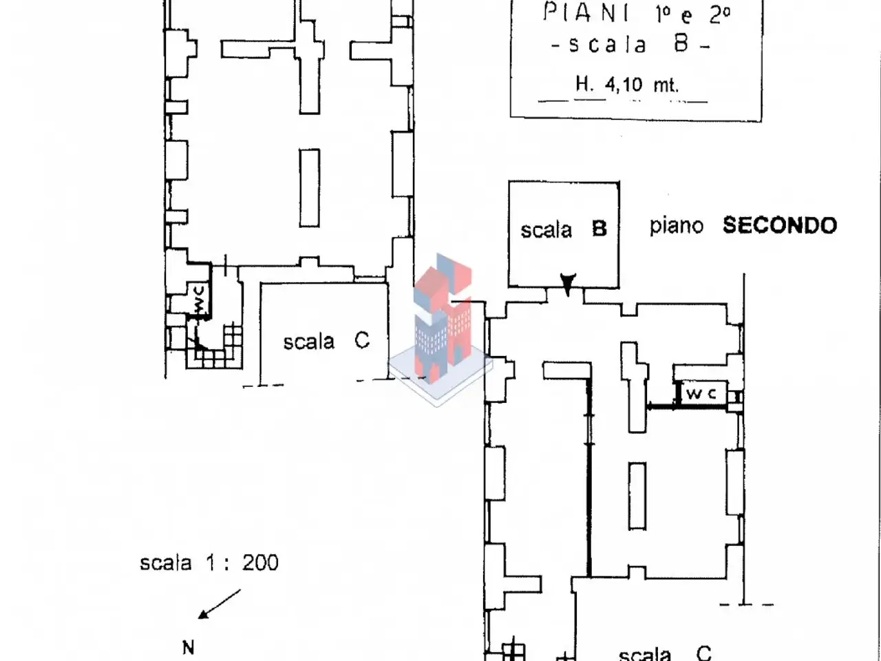 Ufficio in Piazza Nicola Amore - Vendesi Ufficio, Napoli, {3} - Planimetria 1