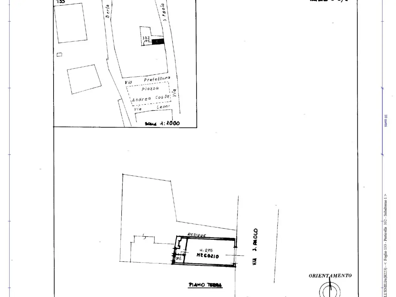 Negozio in , Reggio nell'Emilia, {3} - Planimetria 1