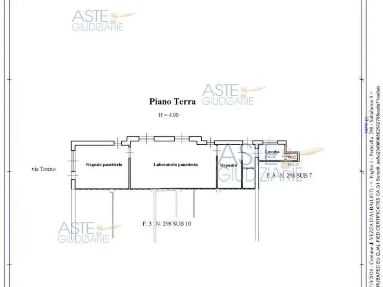 Negozio in Via Torino, 32, 12040 Vezza d'Alba Cn, Italia 32, Vezza D'Alba, {3} - Planimetria 1