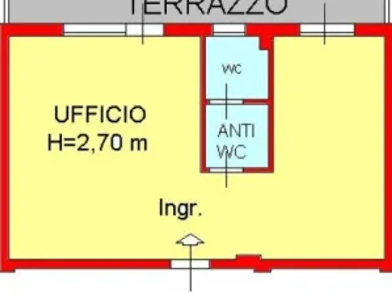 Ufficio in Via Francesca Nord, Monsummano Terme, {3} - Planimetria 1