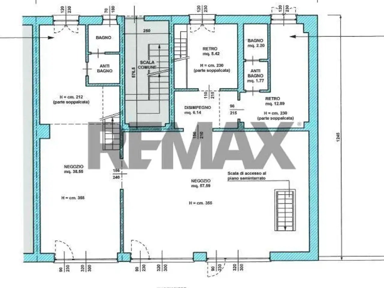 Negozio in Via Magenta 22, Busto Arsizio, {3} - Planimetria 1