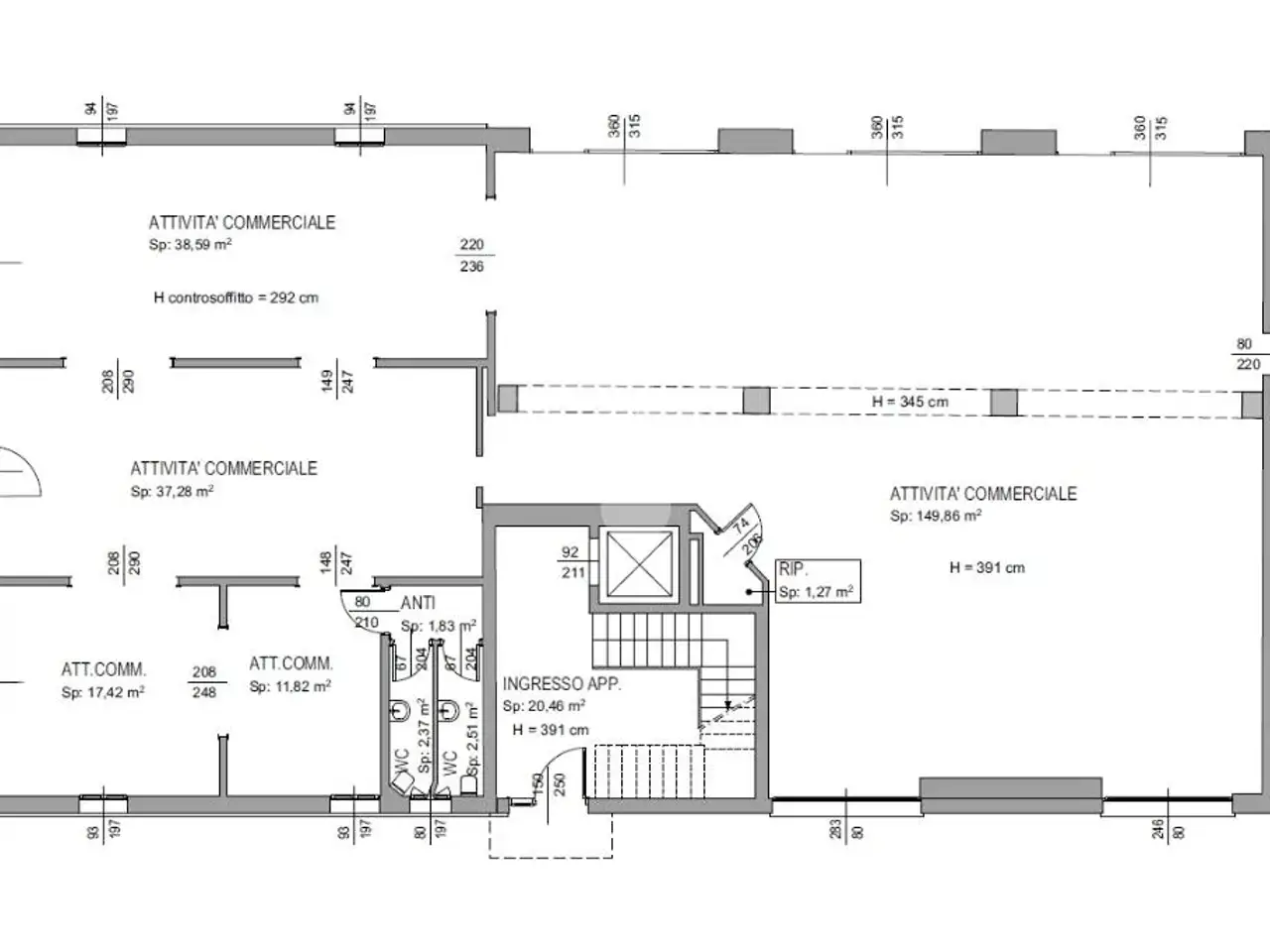 Negozio in , Carpi, {3} - Planimetria 1