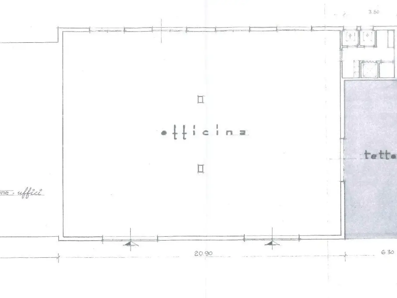 Capannone in Via dell'Artigianato 8, Imola, {3} - Planimetria 1